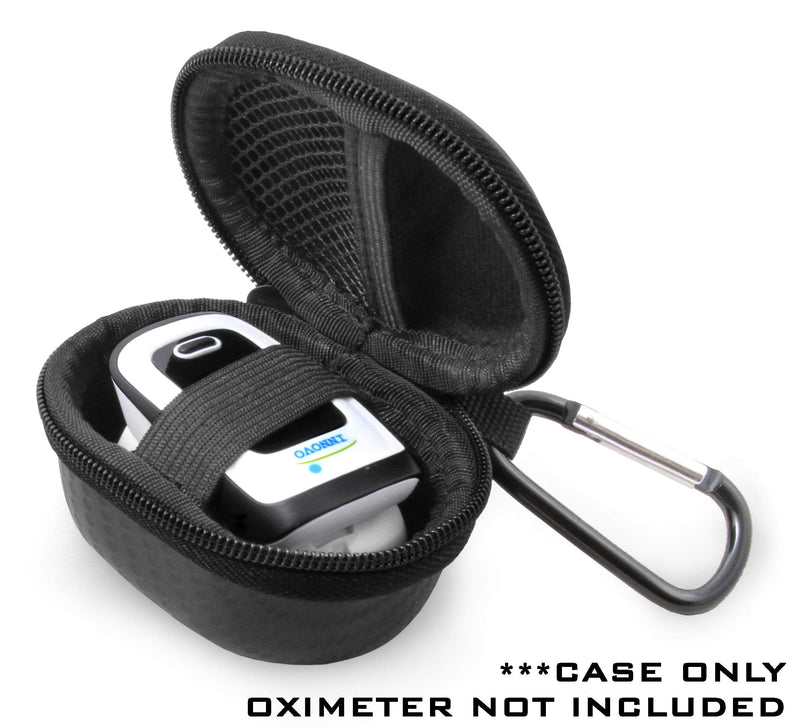 [Australia] - Casematix Travel Case Compatible with Fingertip Pulse Oximeter Blood Oxygen Saturation Monitor - Includes Carry CASE ONLY 