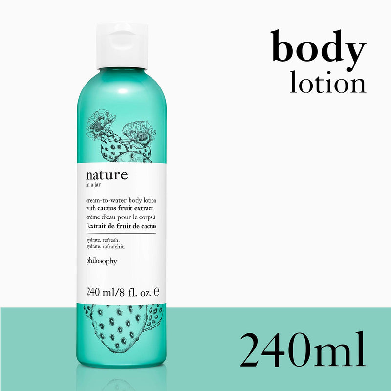 [Australia] - philosophy nature in a jar body lotion 240ml | vegan clean body product | body lotion for dry skin 
