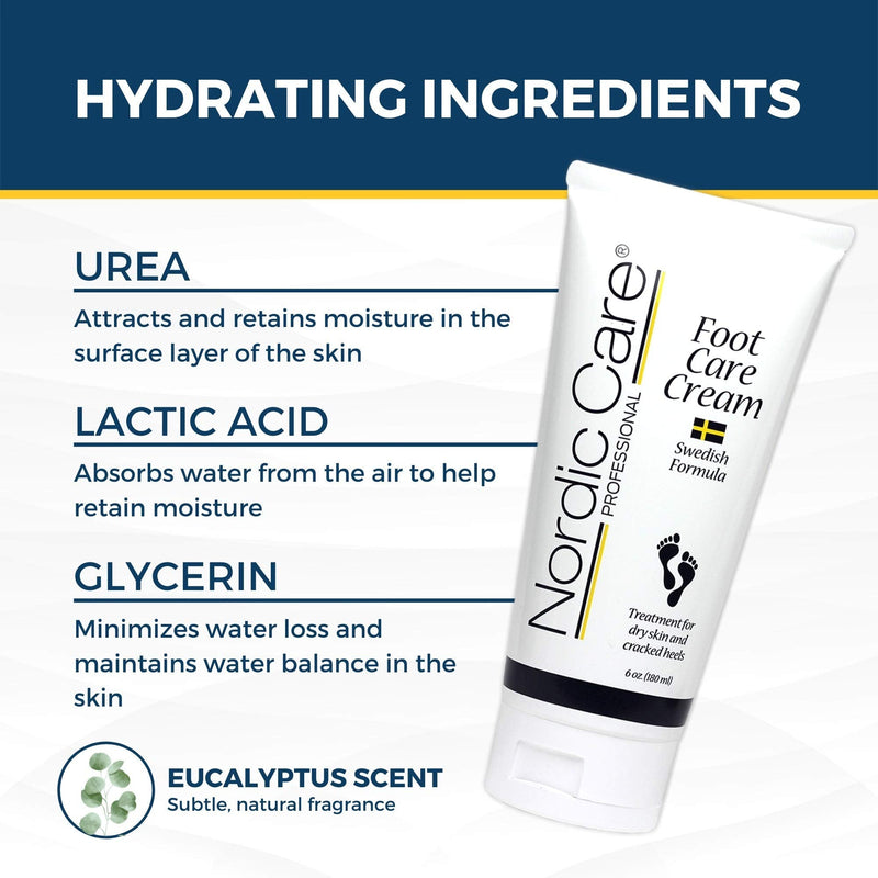 [Australia] - Nordic Care Foot Care Cream 6 oz. (Pack of 2) 