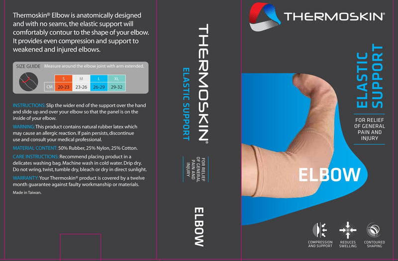 [Australia] - Thermoskin Elastic Elbow Support, Beige, Medium 