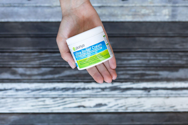 [Australia] - Puriya Ultra Sports Cream with Natural Menthol, Long Lasting Balm for Muscle and Joint Comfort in Leg, Hand, Ankle and Knee, Fast-Acting Rub with Pleasant Scent, Maximum Strength, Fit for Athletes 4 Ounce (Pack of 1) 