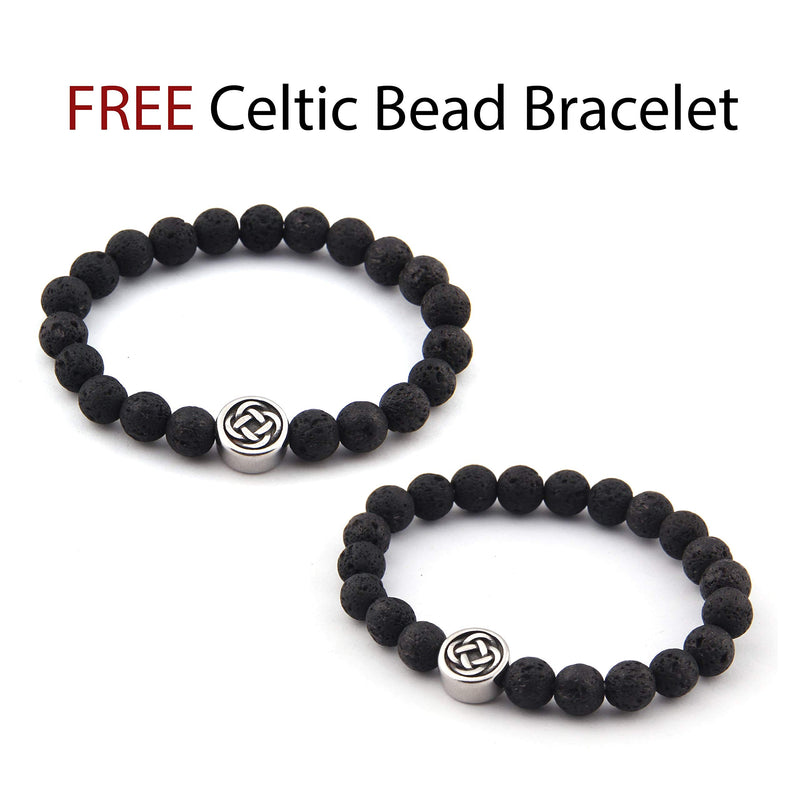 [Australia] - Gungneer Irish Celtic Interwoven Triquetra Knot Ring Stainless Steel Protection Love Jewelry Accessories Men Women 13 