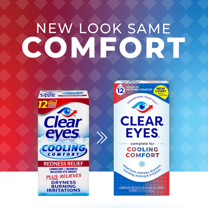 [Australia] - Clear Eyes Cooling Comfort Relief Eye Drops, 0.5 Fl Oz Redness Relief 