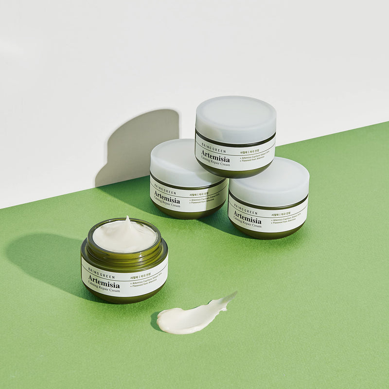 [Australia] - BRING GREEN Artemisia Calming Repair Cream 75ml - Redness Relief Skin Soothing & Moisturizing Facial Cream, Mild Salicylic Acid Natural Ingredients Skin Care, for Senstive & Damaged Skin 