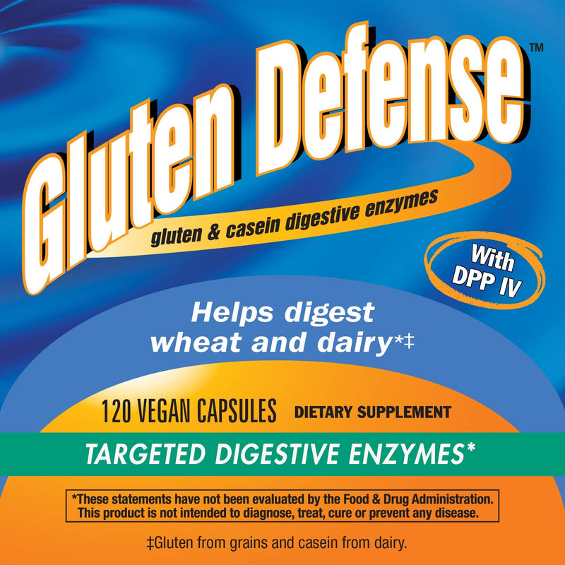 [Australia] - Nature's Way Gluten Defense, Gluten & Casein Digestive Enyzmes, 621 mg per serving, 120 Capsules 