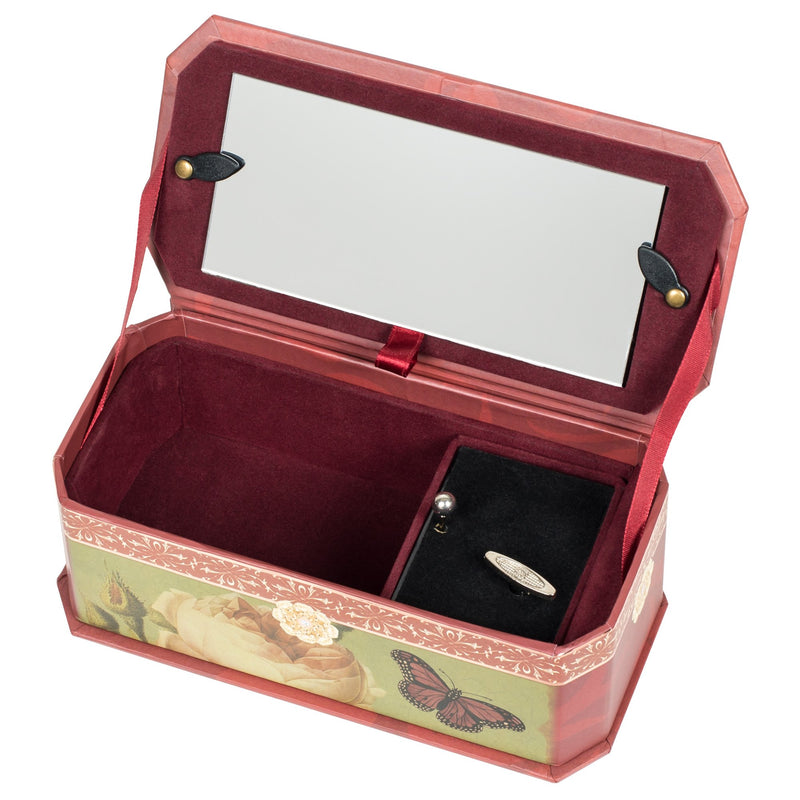 [Australia] - Cottage Garden Special Person Belle Papier Petite Musical Jewelry Box with Vintage Finish Plays Amazing Grace 
