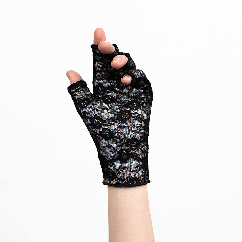 [Australia] - Classy Pal Compression Gloves for Arthritis, Typing Gloves for Hand Pain Relief Lace Large (1 Pair) 