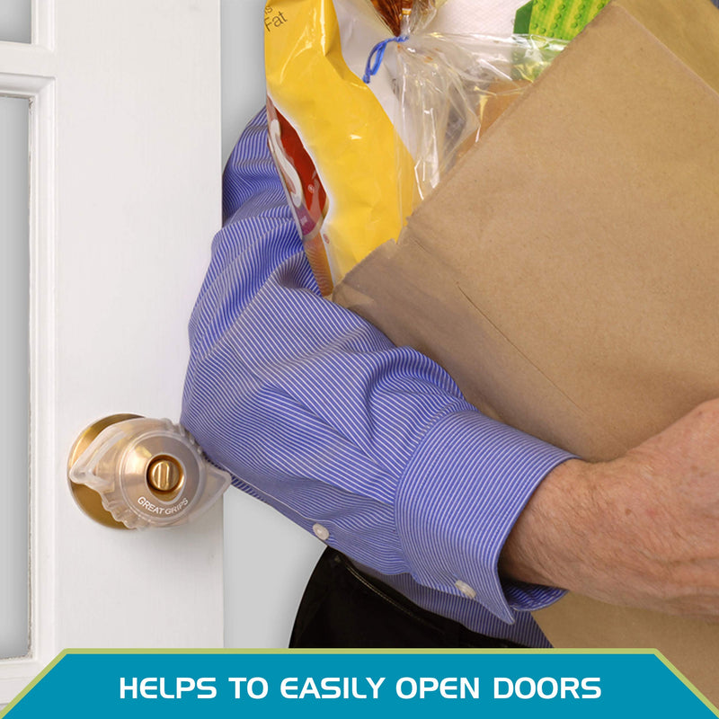 [Australia] - Able Life EZ Doorknob Grips - Arthritis & Senior Living Aids, Open Doors Easily, Set of 2 
