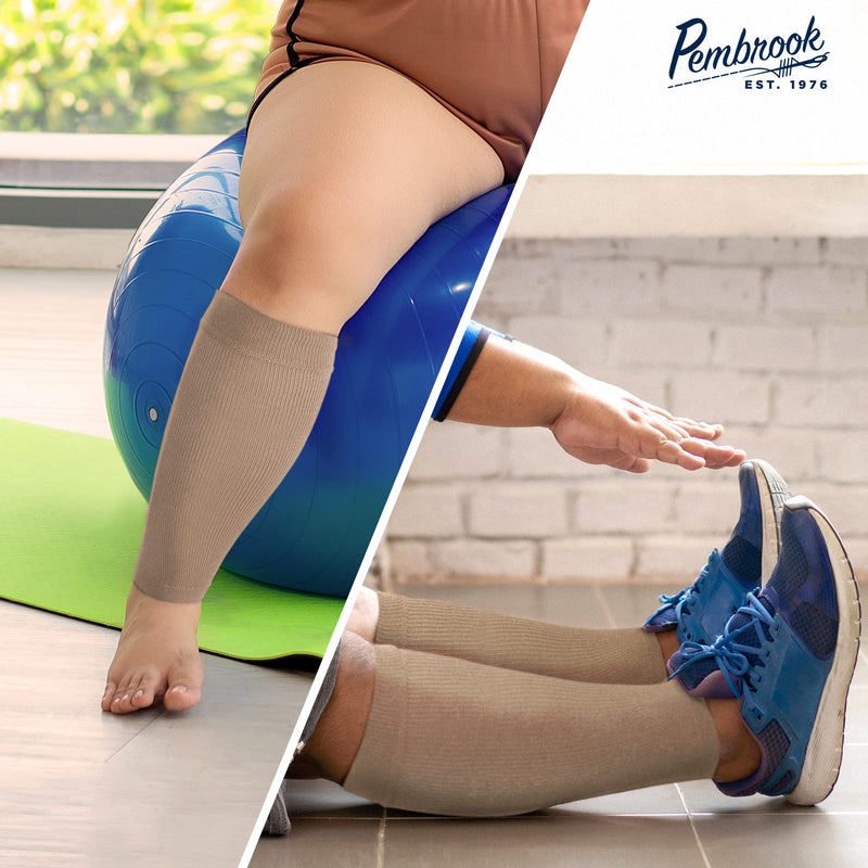 [Australia] - Pembrook Plus Size Compression Toeless Socks and Sleeves Bundle 