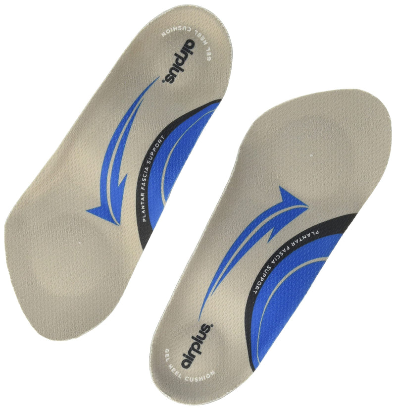 [Australia] - Airplus Plantar Fasciitis Orthotic Shoe Insole for Extra Cushioning and Pain Relief Blue 