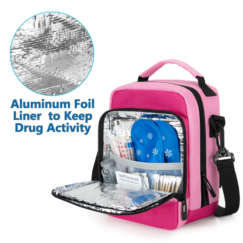 [Australia] - CURMIO Insulin Cooler Travel Case for Kids, Insulated Diabetes Supplies Bag with Shoulder Strap for Insulin Pens and Diabetic Supplies 