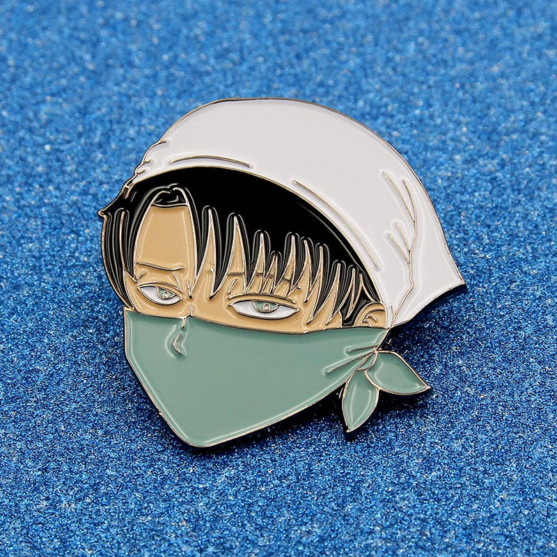 [Australia] - Attack On Titan Levi Ackerman Hard Enamel Pin Anime Fans Collectible Badge Brooch 