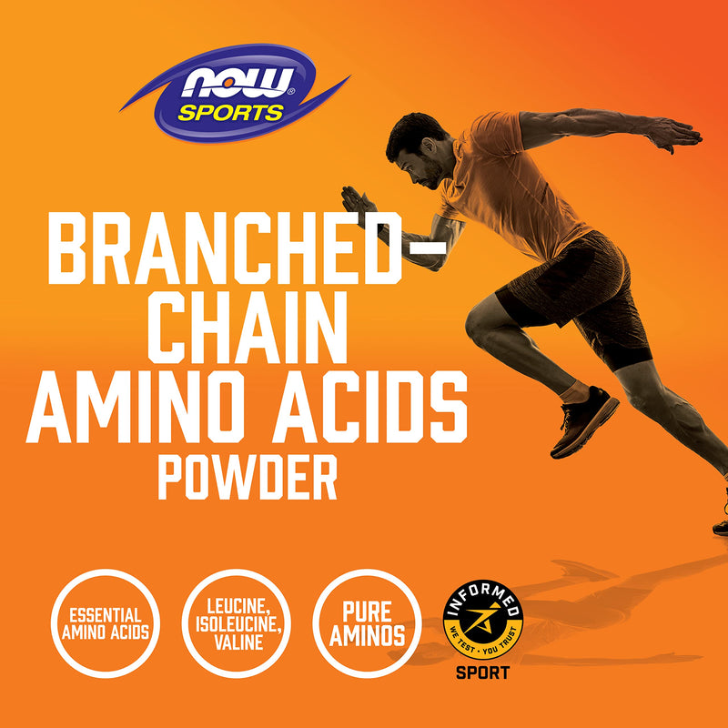 [Australia] - NOW Sports Nutrition, Branched Chain Amino Acid Powder with Leucine, Isoleucine, and Valine, 12-Ounce 