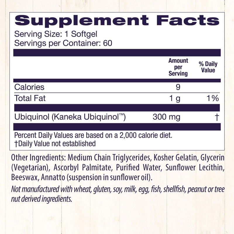 [Australia] - Healthy Orgins Ubiquinol Softgels, 300 mg, 60 Count 60 Count (Pack of 1) 