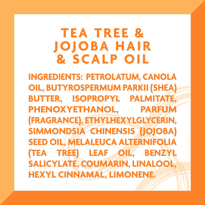 [Australia] - Cantu Tea Tree & Jojoba Hair & Scalp Oil with Shea Butter, 6 fl oz 