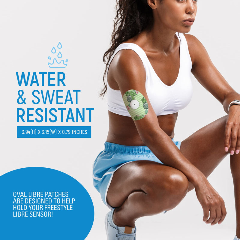 [Australia] - Rockadex - Freestyle Libre Sensor adhesives, Custom-Designed Freestyle Libre Patches, Diabetic Supplies Mix 10 Pack Cacti 