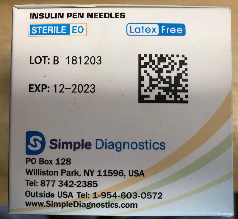 [Australia] - Clever Choice Comfort EZTM Insulin Pen Needles 31G 6mm (1/4 Inch) - 100 Count 