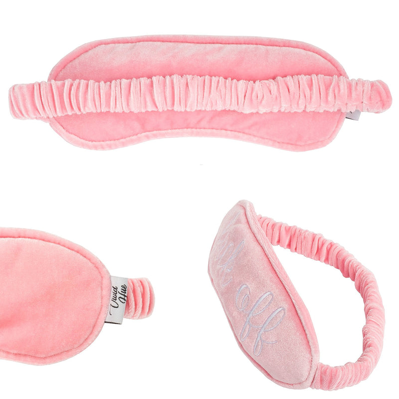 [Australia] - Vivid Hue Sleep Mask for Women Velvet Sleeping Mask Travel Nap Super Comfortable Lightweight Blindfold Eye Mask Funny Embroidery (Fuck Off) Fuck Off 