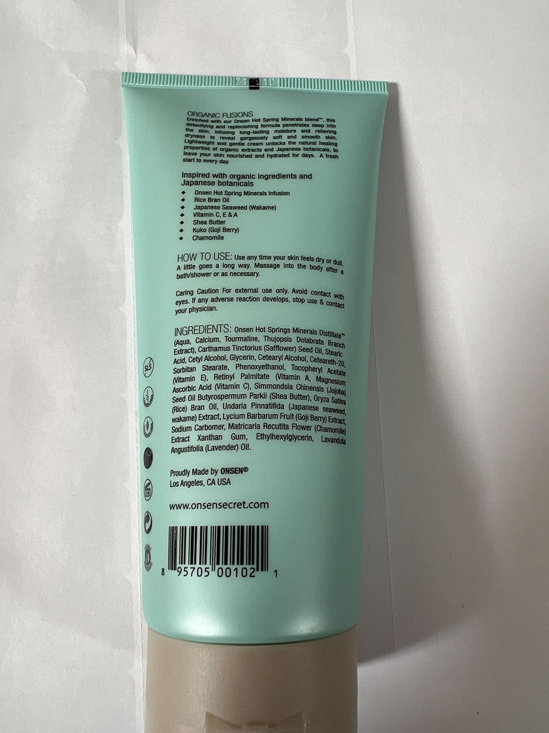 [Australia] - Onsen Secret Natural Daily Moisturizing Body Lotion w/ Smoothing Organic Shea Butter for Normal to Dry Skin w/ Healing Minerals, Jojoba, Aloe Vera, Vitamin E & Rice Bran Non-Greasy (Hydrating Leaves) Hydrating Leaves 