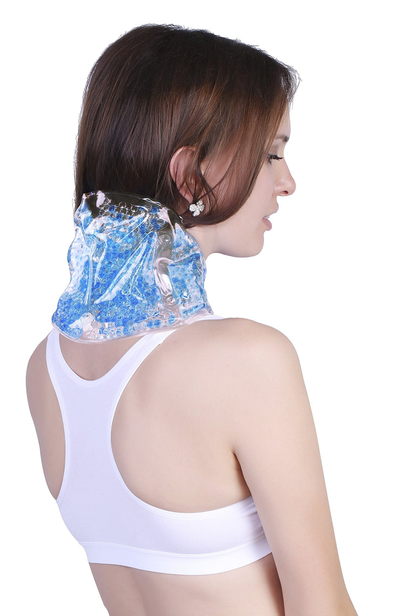 [Australia] - Zhu-Zhu Multi-Purpose Hot & Cold Pack Therapeutic Gel Beads - Neck, Joint, Shoulder & Back Pain Relief Wrap - Sports Injury Heat Therapy Pad 