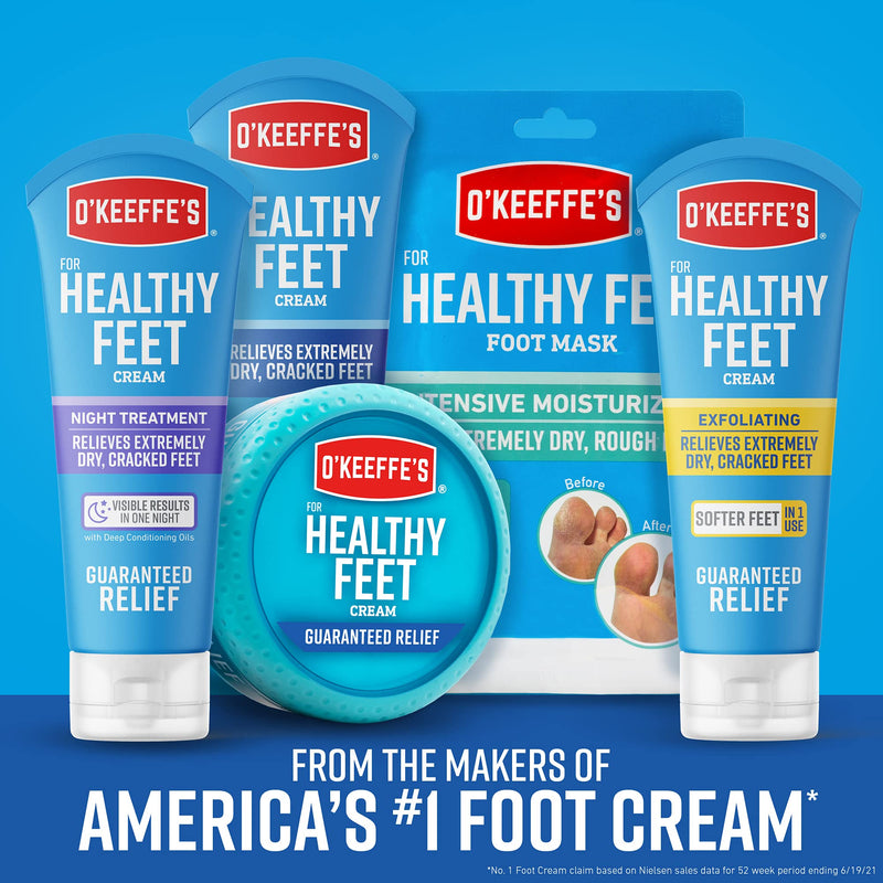 [Australia] - O'Keeffe's Healthy Feet Foot Cream for Extremely Dry, Cracked Feet, 3 Ounce Tube, (Pack of 2) 2 - Pack 