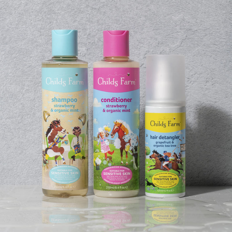 [Australia] - Childs Farm | Kids Conditioner | Strawberry & Organic Mint | All Hair Types | Conditions & Nourishes | Suitable for Dry, Sensitive & Eczema-prone Skin & Scalp | 500ml 