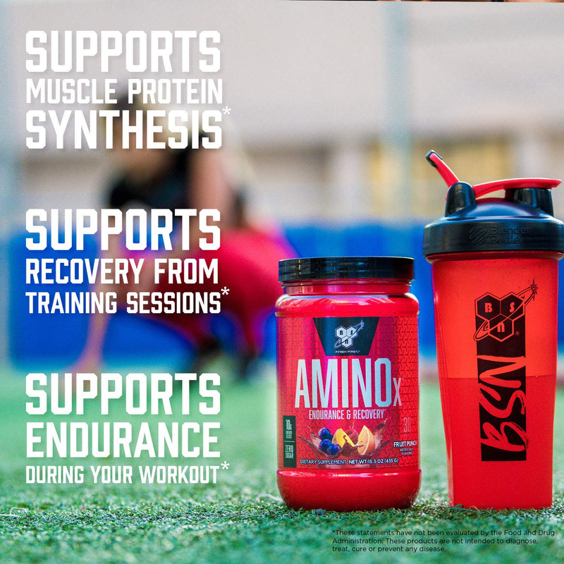 [Australia] - BSN Amino X Muscle Recovery & Endurance Powder with BCAAs, 10 Grams of Amino Acids, Keto Friendly, Caffeine Free, Flavor: Fruit Punch, 30 servings (Packaging may vary) AMINO-X - Fruit Punch 