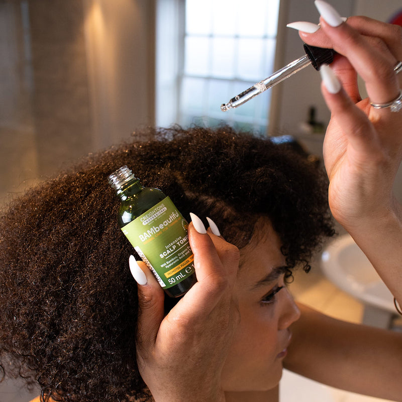 [Australia] - BAMBEAUTIFUL Intensive Scalp Tonic (50ml) – Multi Award Winning Scalp Tonic. Proven to help with the reduction of hair loss & promote thicker, denser hair in 90 days. 50 ml (Pack of 1) 