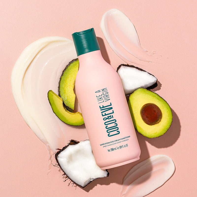 [Australia] - Coco & Eve Like A Virgin Super Hydrating Cream Conditioner - Sulfate free with Argan Oil & Coconut | For Dry Damaged, Color Treated Hair | Frizz Control | Hair Detangler & Moisturizer (250ml) 