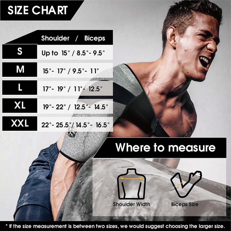 [Australia] - Vital Salveo Shoulder Brace Compression Sleeve Wrap with Support and Stability Breathable for Shoulder Pain Dislocated Rotator Cuff Tendinitis (1PC) Small (Pack of 1) 