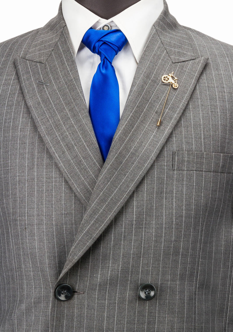 [Australia] - Knighthood Golden Vintage Cycle Metal Lapel Pin Badge Coat Suit Collar Accessories Brooch for Men 