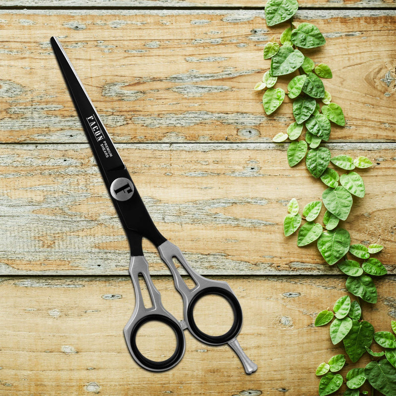 [Australia] - Facón Professional Razor Edge Barber Hair Cutting Scissors - Japanese Stainless Steel - 6.5" Length - Fine Adjustment Tension Screw - Salon Quality Premium Shears (The Alpha) Alpha Cutting 