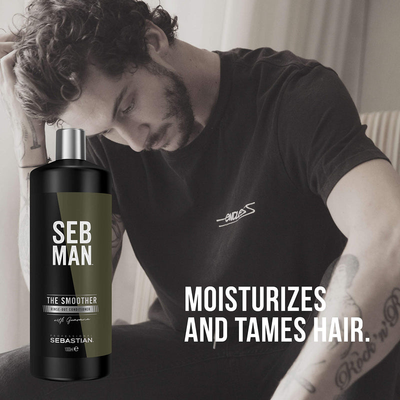 [Australia] - Sebastian Professional SEB MAN THE SMOOTHER Rinse-Out Conditioner 1000 ml 