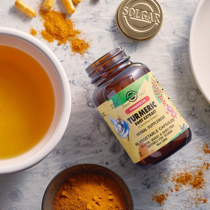 [Australia] - Solgar Standardized Turmeric Root Extract 400 mg, 60 Vegetable Capsules - Antioxidant Support for Brain, Joint, & Immune Health - Non-GMO, Vegan, Gluten Free, Dairy Free, Kosher - 60 Servings 