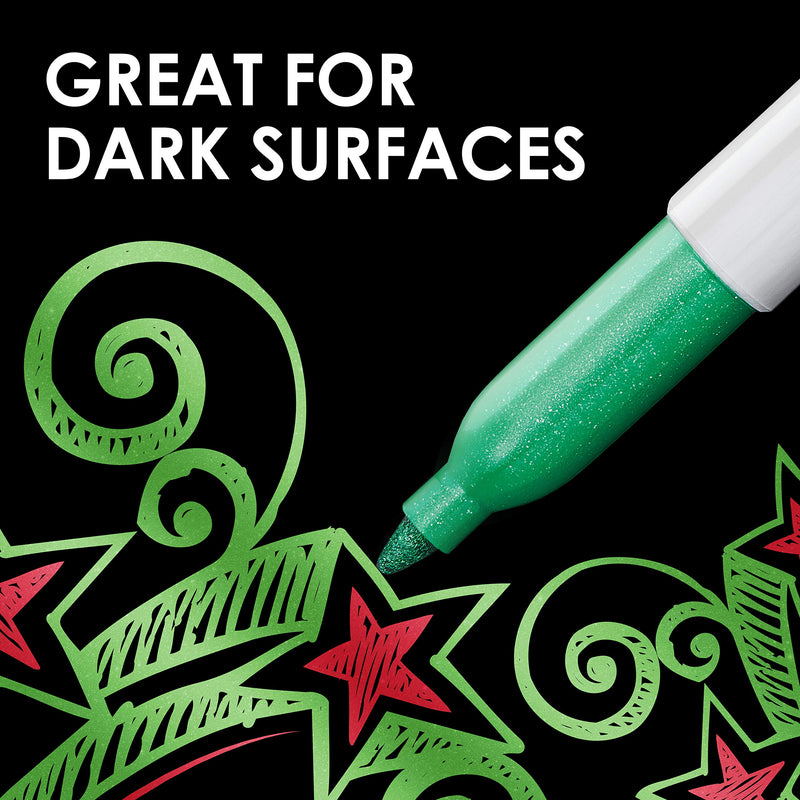 [Australia] - Sharpie Metallic Permanent Markers, 3 Count 3-count - Assorted 