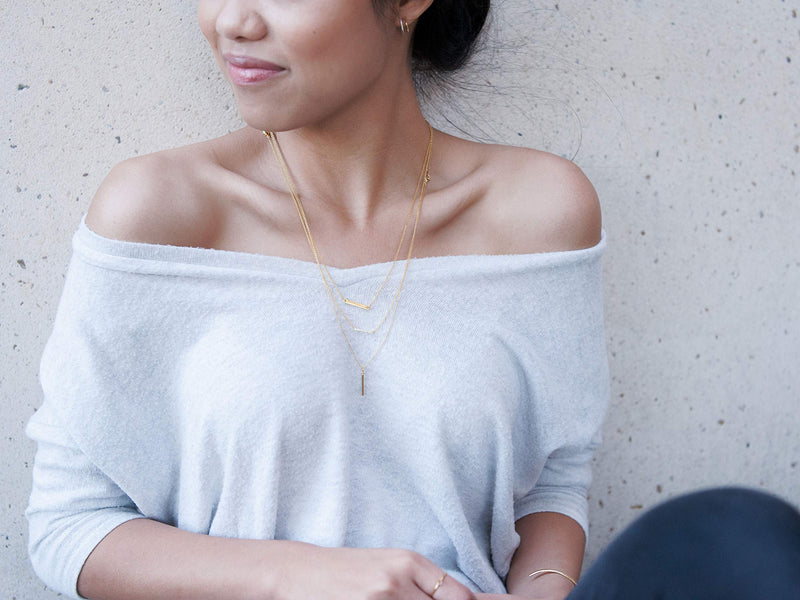 [Australia] - HONEYCAT Delicate Necklace Extender Set 2", 4", 6" or 1", 3", 5" in 18k Gold Plate, 18k Rose Gold Plate, or Silver | Minimalist, Delicate Jewelry Silver - 1", 3", 5" 