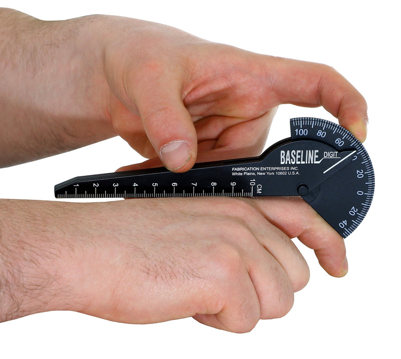[Australia] - Baseline 12-1014 Black Plastic Finger Goniometer, 1-Finger Design Digit (Plastic) 