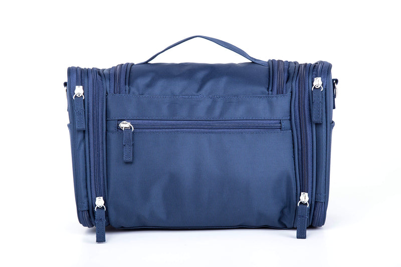 [Australia] - Avigo Bags Extra Large Hanging Toiletry/Cosmetic Bag | Makeup Organizer | with Optional Shoulder Strap | 500D Polyester | Navy 