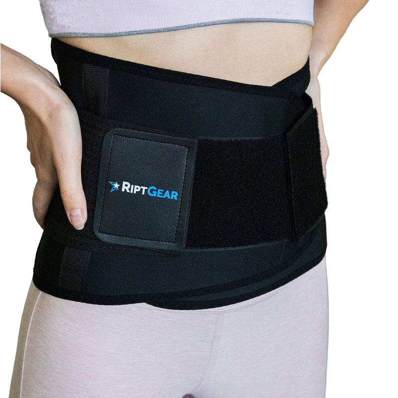 [Australia] - RiptGear Back Brace for Back Pain Relief and Support for Lower Back Pain - Lumbar Support and Back Pain Relief - Lumbar Brace and Back Support Belt for Men and Women - Black (XXL) 2X-Large (Pack of 1) 