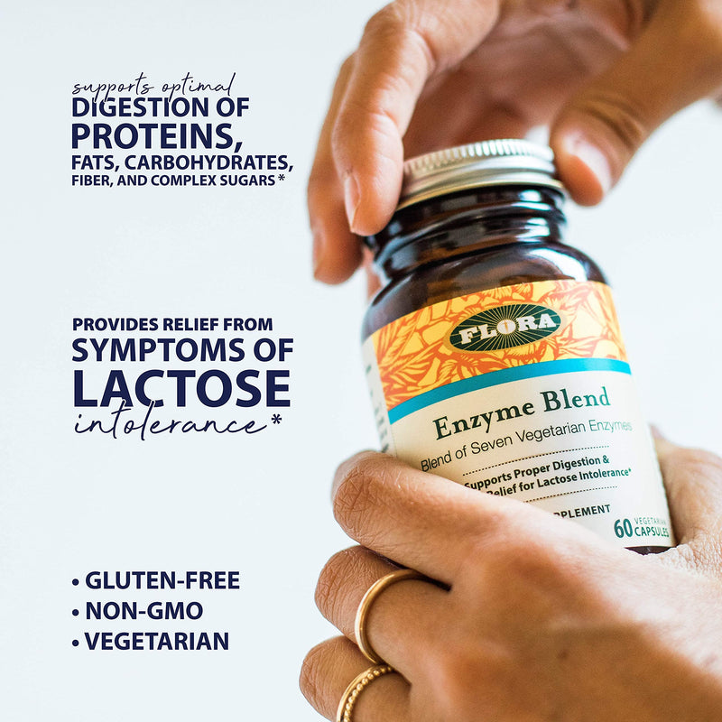 [Australia] - Flora - Enzyme Blend, Digestive Enzymes, Vegan, 90 Count 
