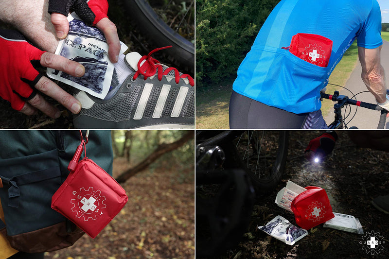 [Australia] - Guardsy Mini First Aid Kit | Compact Small Medical Emergency Survival Kit perfect for Car, Travel, Hiking, Camping, Outdoor, Cycling, Running, Home, Vehicle, Sports. With Digital First Aid Guide app 