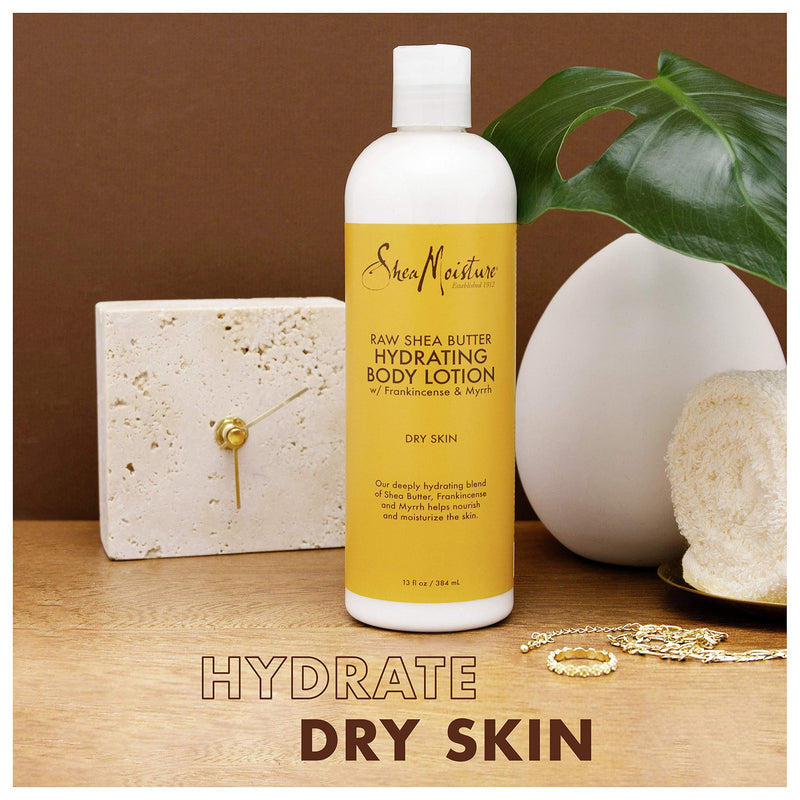 [Australia] - Sheamoisture Hydrating Body Lotion for Dry Skin Raw Shea Butter Paraben Free Lotion 13 oz 