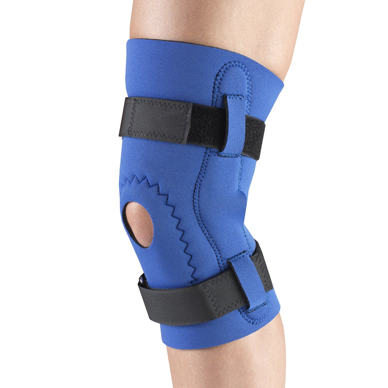 [Australia] - OTC Knee Brace Neoprene Sleeve Hor-Shu Pad Hinged Bars, Blue, Large 