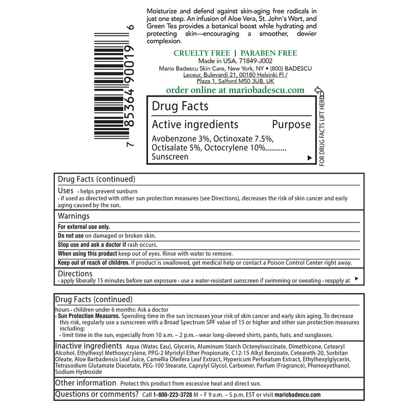 [Australia] - Mario Badescu Oil Free Moisturizer SPF 30, 2 Fl Oz 