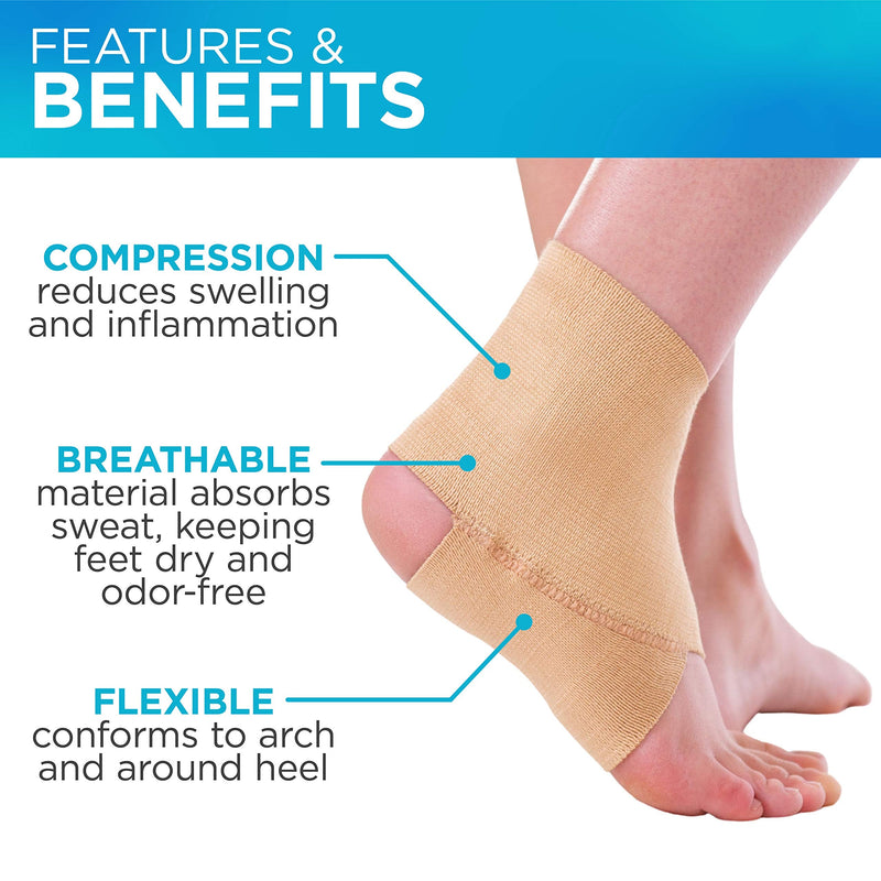 [Australia] - BraceAbility Kids Elastic Ankle Support - Compression Youth Foot Sleeve Arch Support Strap for Child Ankle Instability, Sprains, Athletic Protection, Gymnastics, Soccer, Dance Wrap Bandage (XS) XS 