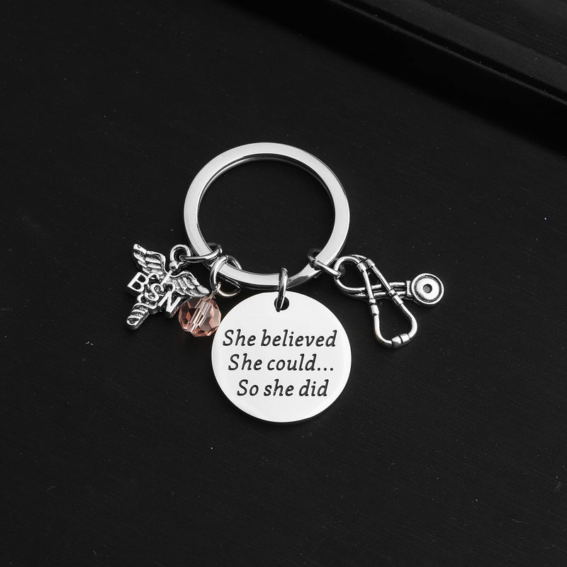 [Australia] - TIIMG BSN Gift Bachelor of Science in Nursing Nurse Gift BSN Graduation Gift She Believed She Could So She Did Medical School Grad Gifts Nursing Student Gift She Believed KR BSN 