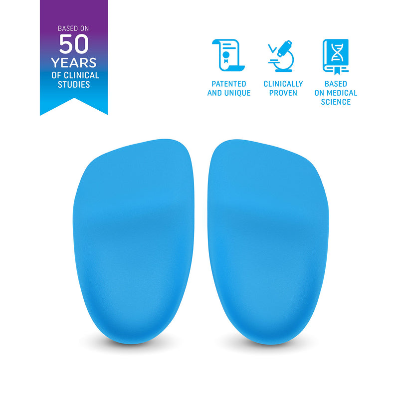 [Australia] - Heel That Pain Plantar Fasciitis Insoles | Heel Seats Foot Orthotic Inserts, Heel Cups for Heel Pain and Heel Spurs | Patented, Clinically Proven, 100% Guaranteed | Blue, Large (W 10.5-13, M 8.5-12) Blue Firm Rubber Large (Women's 10.5-13, Men's 8.5-12) 