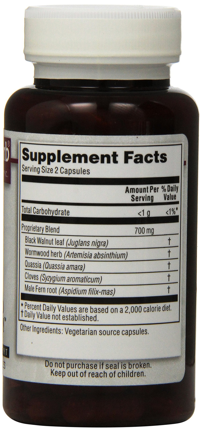 [Australia] - Kroeger Herb Wormwood Combination Vegetarian Capsules, 100 Count 100 Count (Pack of 1) 