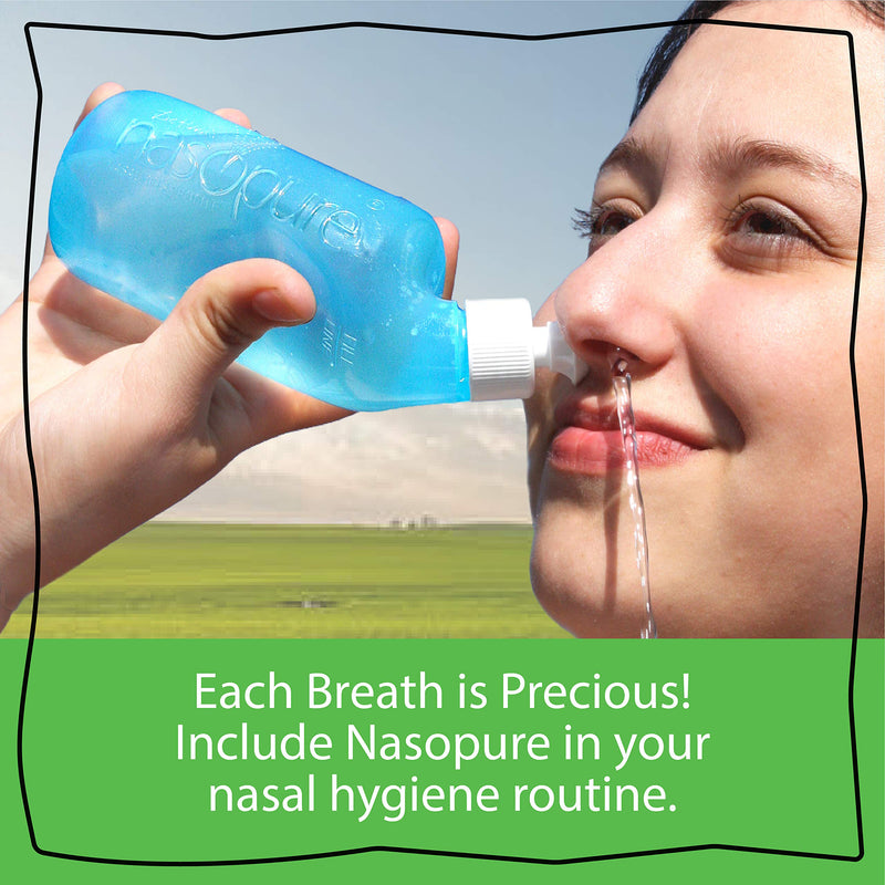 [Australia] - DR HANA'S NASOPURE The Nicer Neti Potâ€  | Personal Refill Kit | 20 Buffered Salt Packets | Allergy and Congestion Relief Nasal Wash 
