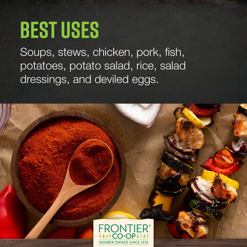 [Australia] - Frontier Co-op Paprika, Smoked Ground, Certified Organic, Kosher, Non-irradiated | 1 lb. Bulk Bag | Capsicum annuum 16 Ounce 
